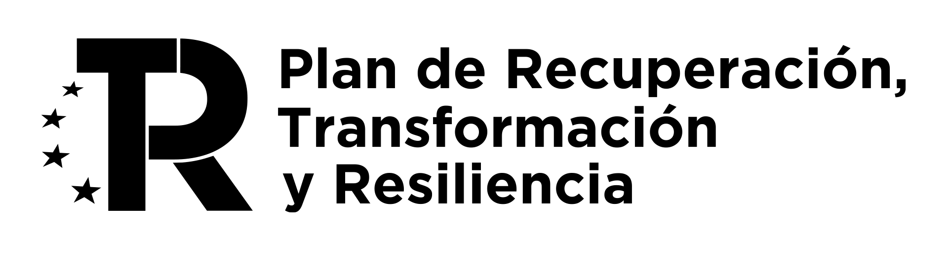 Logo PRTR tres líneas_NEGRO